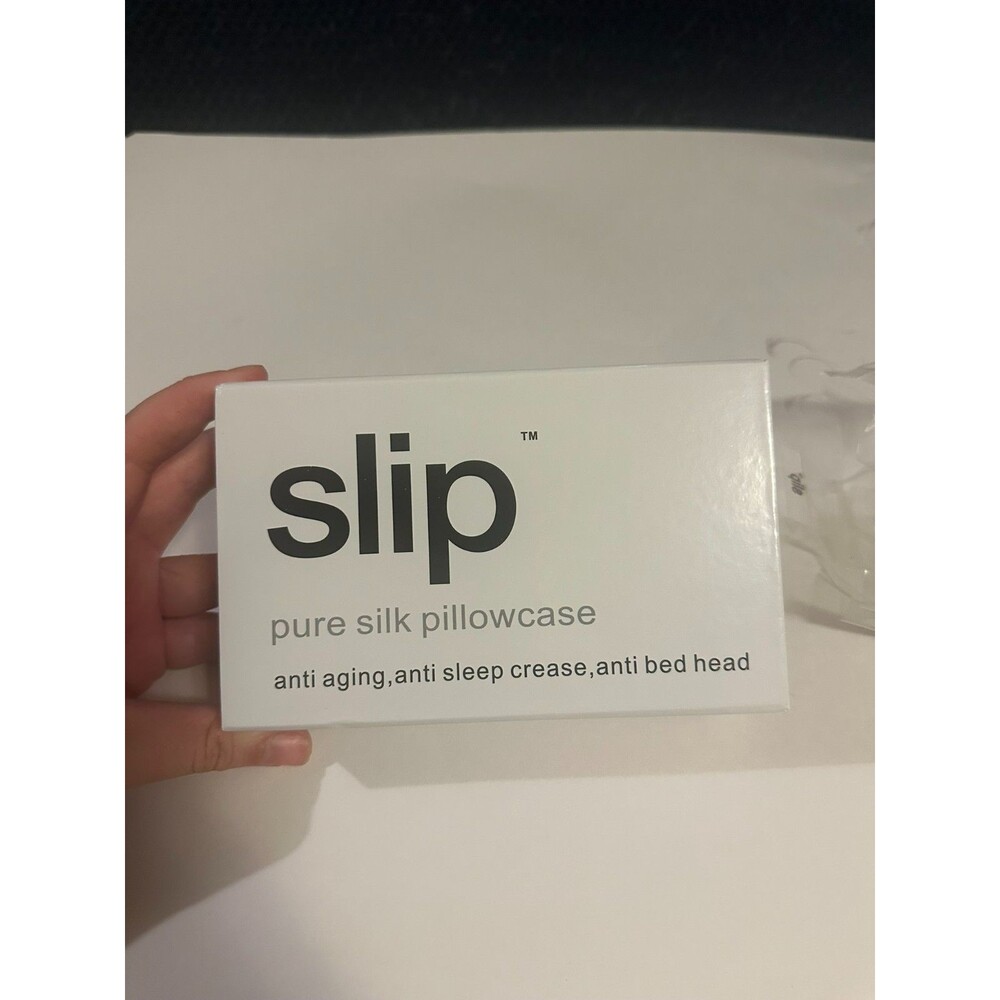 New Slip 20" x 30" Queen Pure Silk Pillow Case, Soft & Durable - Color White